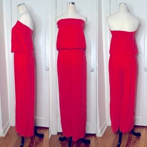 Red Pantsuit- size M